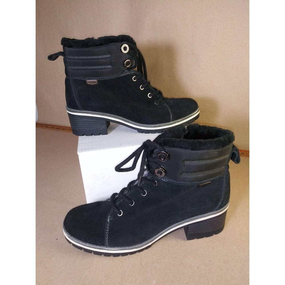 Anne Klein Sport Boots Black Lace Up Size 9